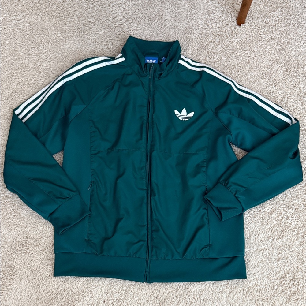 Adidas Teal Windbreaker Jacket